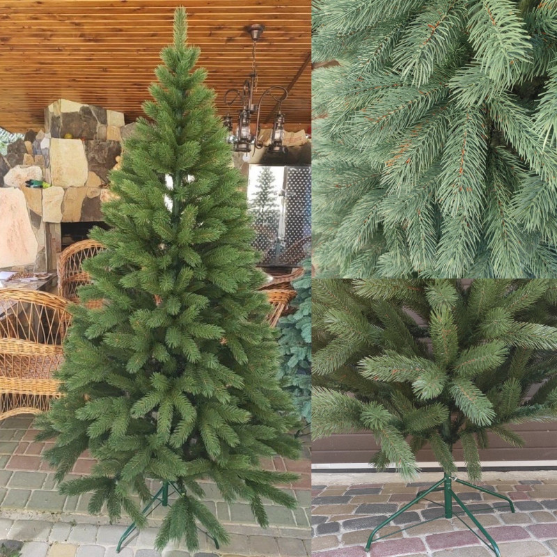 Ялинка штучна лита Буковельська зелена 1.8 м