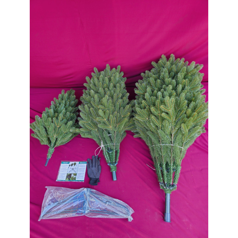 Саморозбірна штучна лита ялинка Рояль на крабах 2.3 м