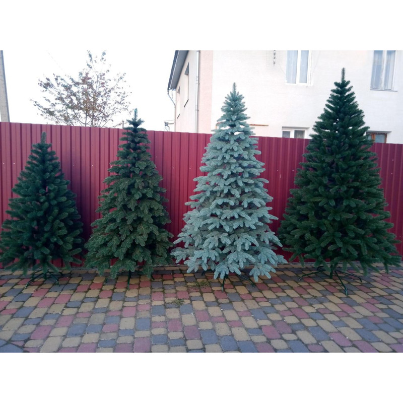 Ялинка штучна Преміум лита блакитна 2.1 м