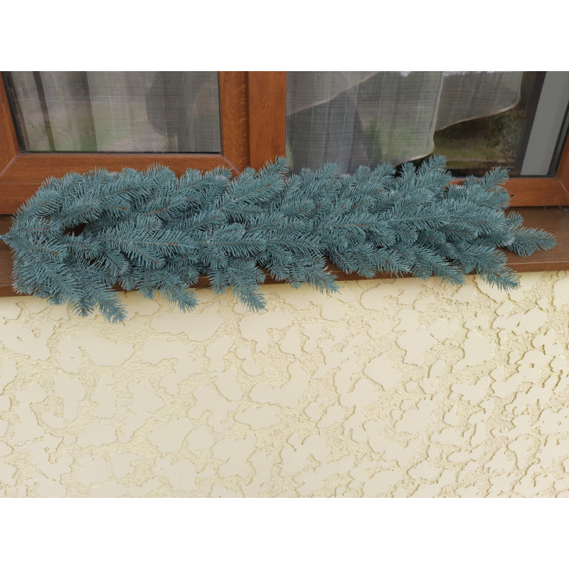 Гірлянда хвойна лита Елітна 1м Блакитна