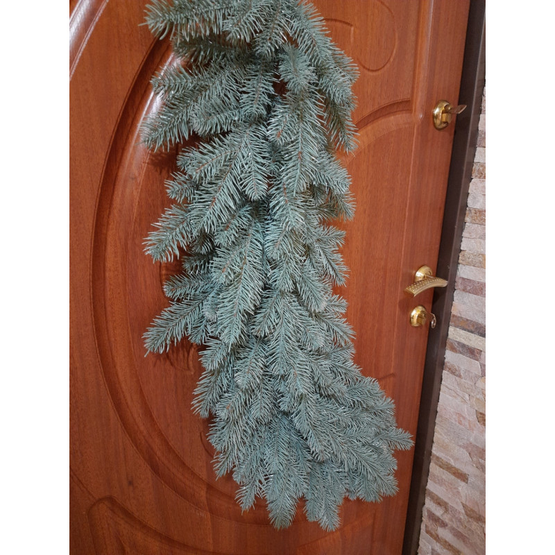 Гірлянда хвойна лита Елітна 1м Блакитна