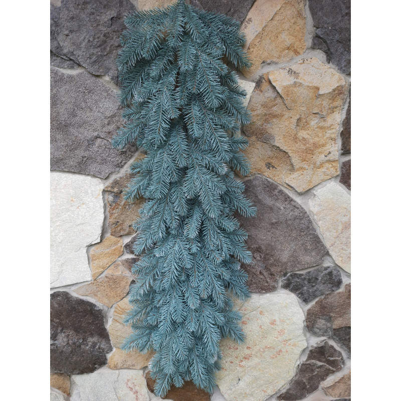 Гірлянда хвойна лита Елітна 1м Блакитна