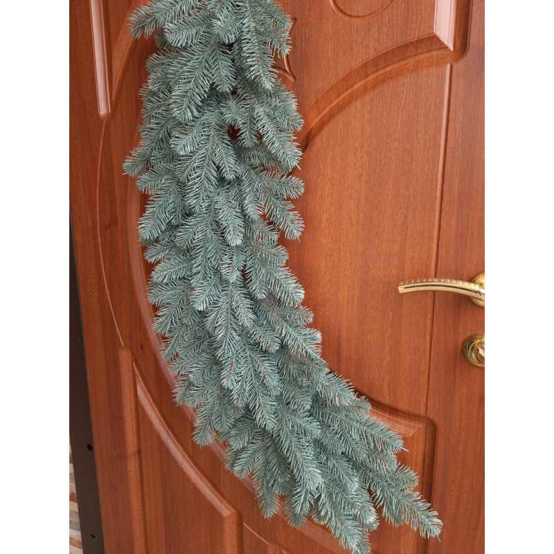 Гірлянда хвойна лита Елітна 1м Блакитна