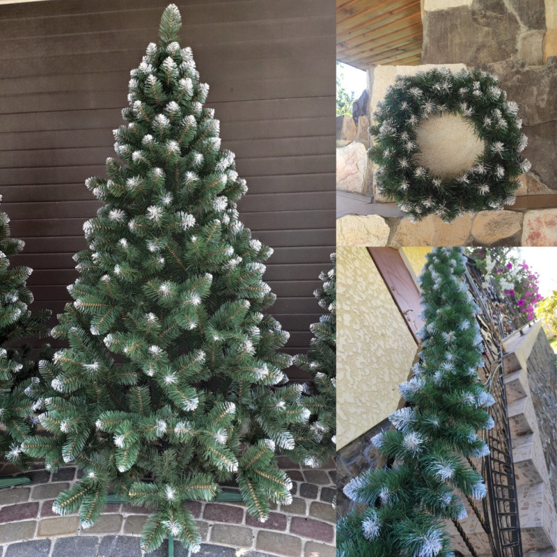 Гірлянда хвойна штучна Снігова Королева 2.7 м 