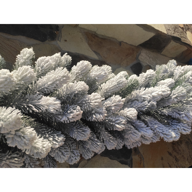 Гірлянда хвойна лита Засніжена 1м