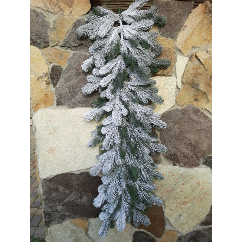 Гірлянда хвойна лита Елітна засніжена 1м