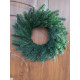 Новорічний вінок литий Елітний зелений 50см 