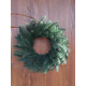 Новорічний вінок литий Елітний зелений 50см 