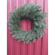 Новорічний вінок литий Елітний зелений 50см 