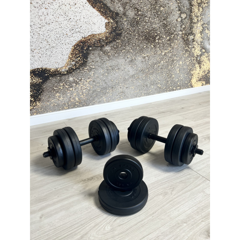 Две гантели по 20 кг + скакалка в подарок от RN-Sport