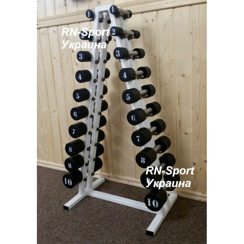 Гантельный ряд 1-10 кг со стойкой
