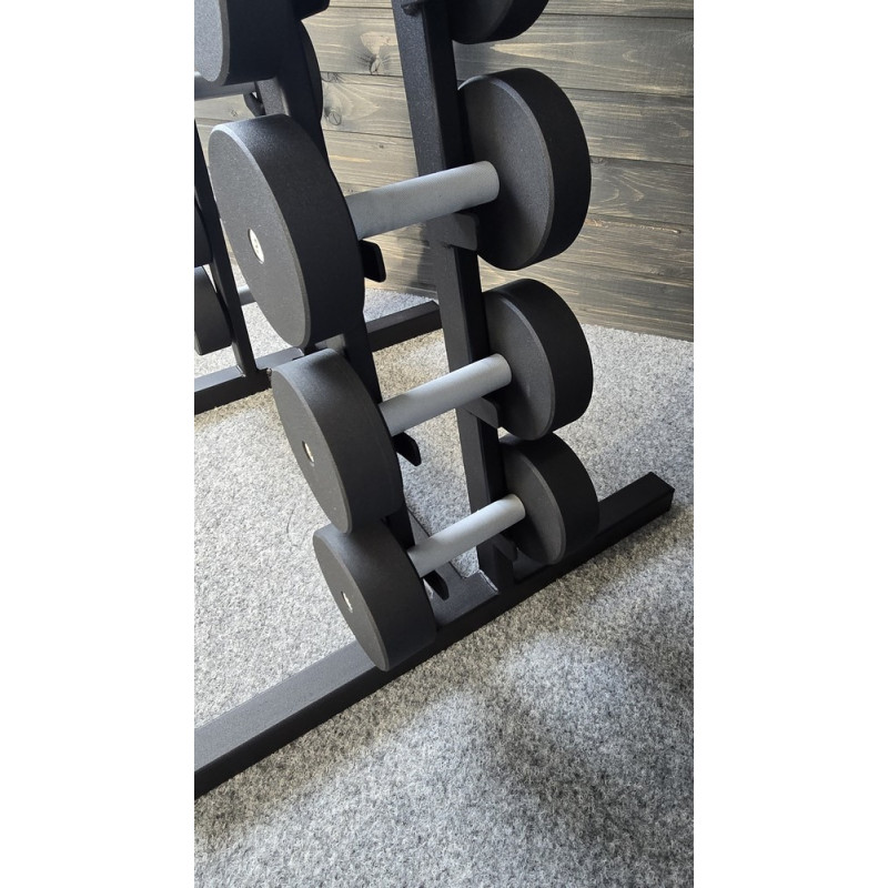 Ряд гантельный RN-Sport BLACK 1-10 кг со стойкой