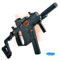 Электрический Пистолет Пулемёт На Орбизах LH Kriss Vector V2 на Аккумуляторе Автомат Премиум Качества с Мощной Батареей + Топ Комплектация и 3 Режима Подачи Шариков