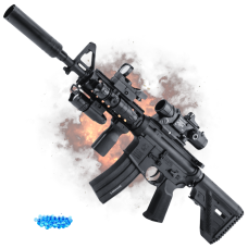 Игрушечный Гель Бластер на Орбизах Электрический Автомат M4A1 в TOP Комплектации Премиум Орбиган BB Черный
