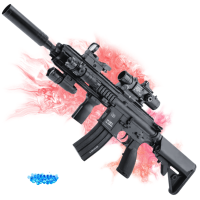 Игрушечный Автомат на Орбизах 2 Режима HK416 Электрический Гель Бластер Премиум Качества с Прицелом и Обвесами BB Черный