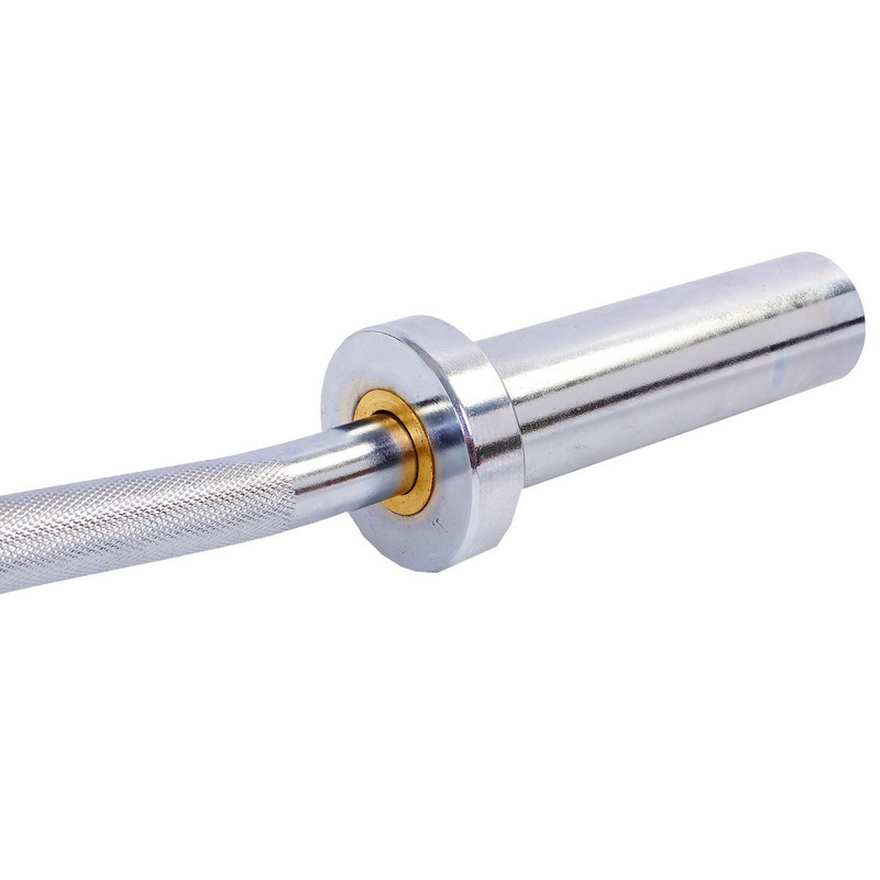 Гриф для штанги Олимпийский W-образный Record TA-5721-2 с подшипником (1,2м,d-50мм,гр.d-25мм,8кг,без замков