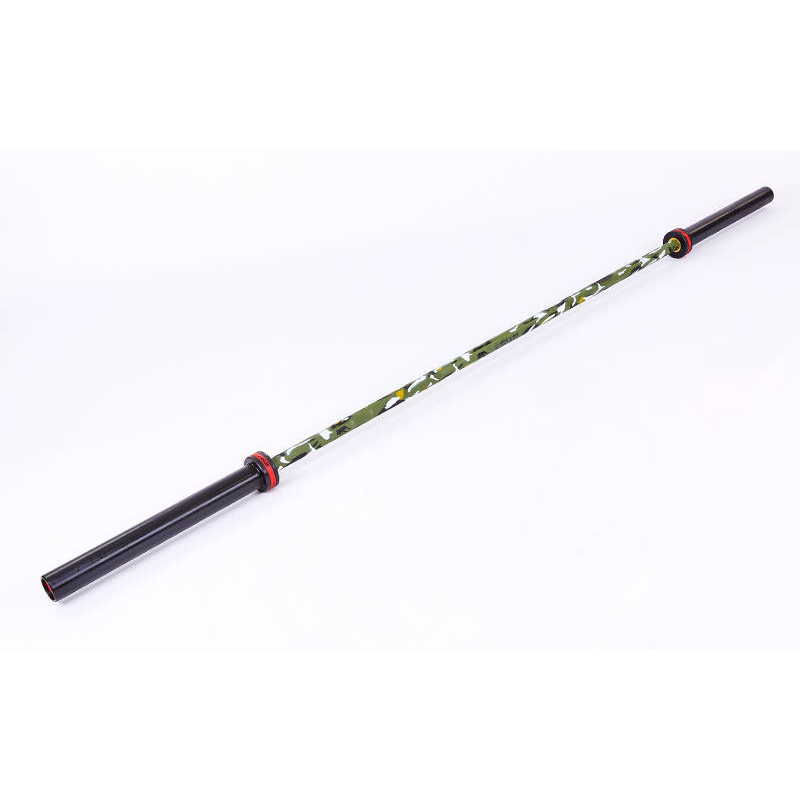 Гриф для штанги Олимпийский профессиональный для Кроссфита Zelart TA-7233 (l-2,20м, гр.d-28мм,20кг, нагрузка до 680кг, 6 подшип.с латунной втулкой)OB8