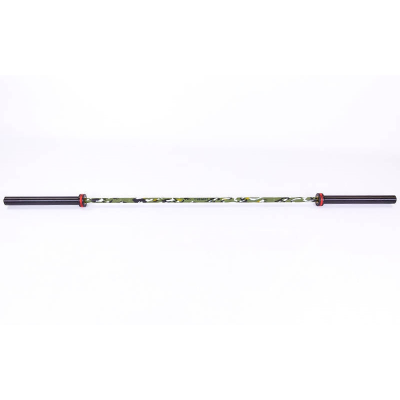 Гриф для штанги Олимпийский профессиональный для Кроссфита Zelart TA-7233 (l-2,20м, гр.d-28мм,20кг, нагрузка до 680кг, 6 подшип.с латунной втулкой)OB8