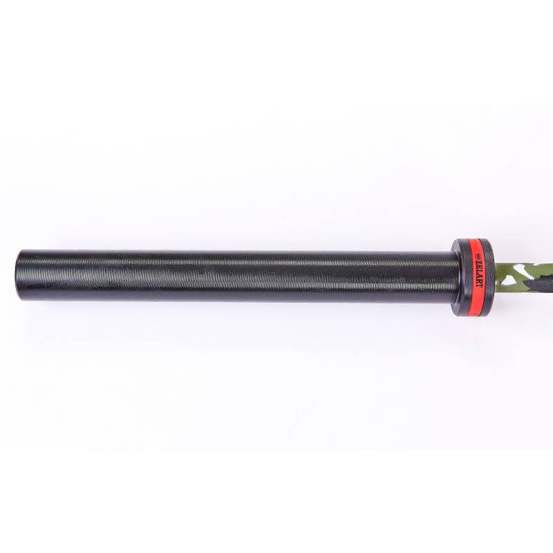 Гриф для штанги Олимпийский профессиональный для Кроссфита Zelart TA-7233 (l-2,20м, гр.d-28мм,20кг, нагрузка до 680кг, 6 подшип.с латунной втулкой)OB8