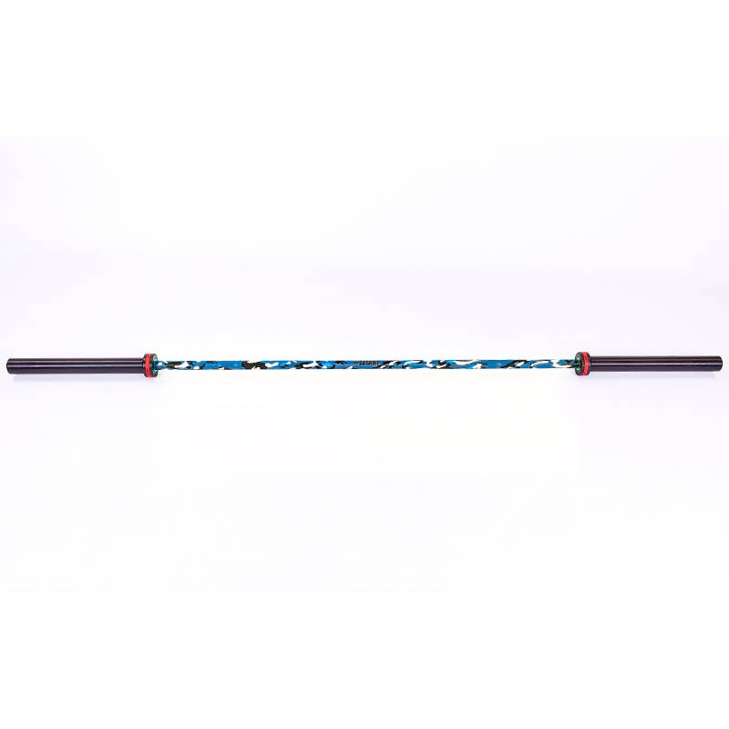 Гриф для штанги Олимпийский профессиональный для Кроссфита Zelart TA-7233 (l-2,20м, гр.d-28мм,20кг, нагрузка до 680кг, 6 подшип.с латунной втулкой)OB8