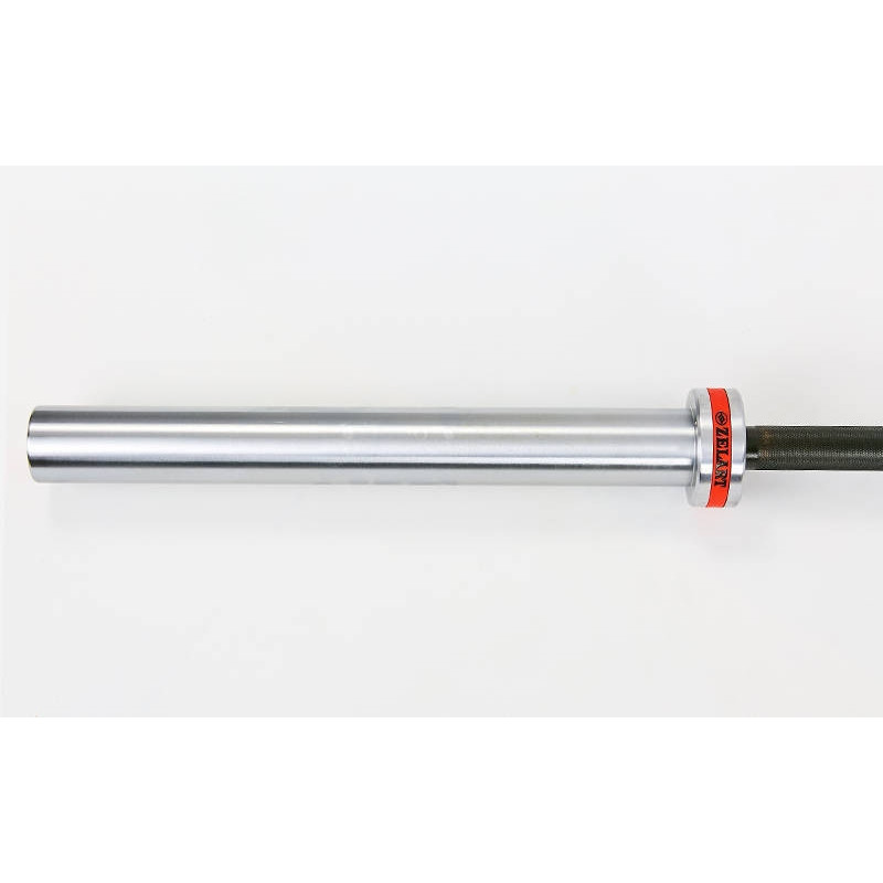 Гриф для штанги Олимпийский профессиональный для Кроссфита Zelart TA-7245 (l-2,20м, гр.d-28мм,20кг, нагрузка до 450кг, 4 подшипник с латунной втулкой)