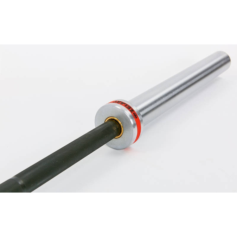 Гриф для штанги Олимпийский профессиональный для Кроссфита Zelart TA-7245 (l-2,20м, гр.d-28мм,20кг, нагрузка до 450кг, 4 подшипник с латунной втулкой)