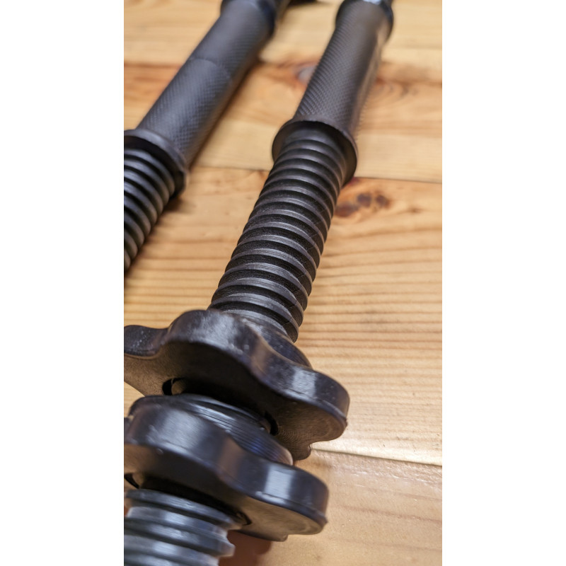 Гриф гантельный металлопластиковый 45 см - 30 мм