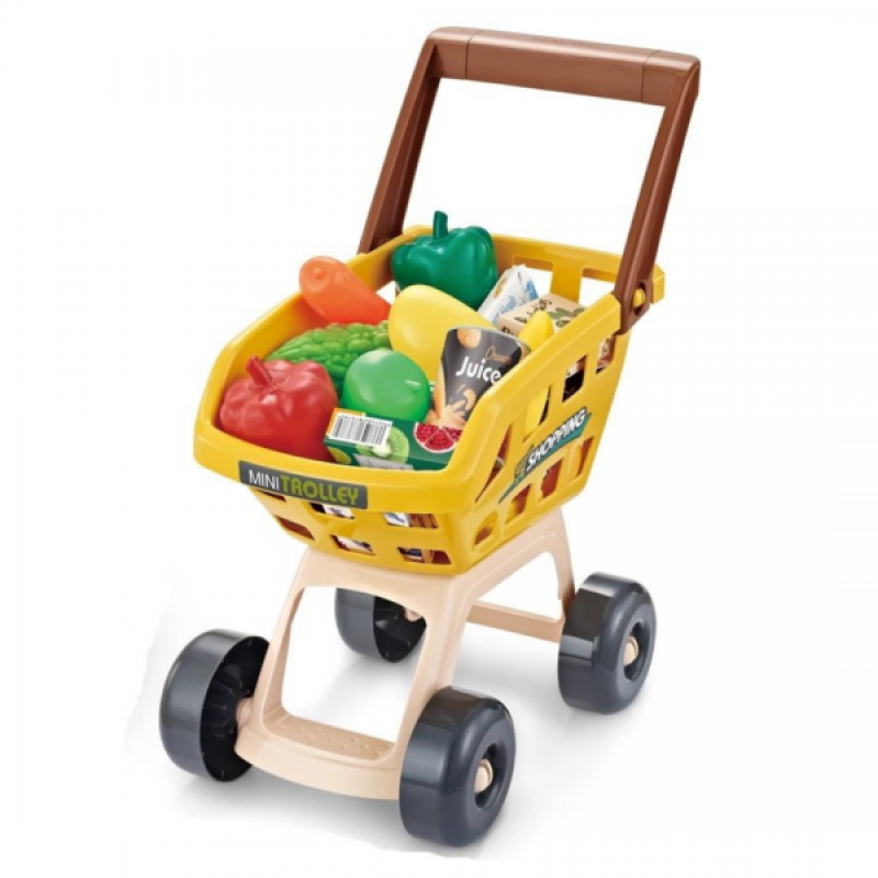 Игра Магазин Детский Набор Супермаркет с Кассой + Сканер + Терминал со Светом и Звуком 48 Деталей