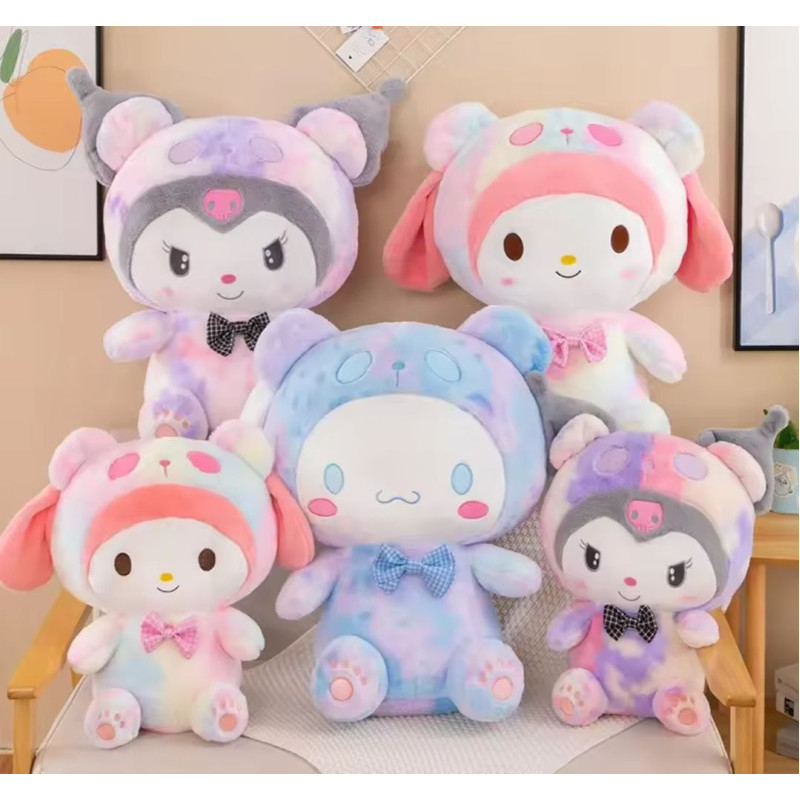 Большая Мягкая Аниме Игрушка Плюшевая Куроми Синаморол с Бабочкой Голубая 70 см