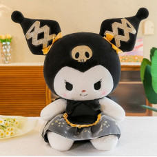 Большая Мягкая Игрушка Куроми Гигант Плюшевая из Аниме в Черно Золотом Платье 100 см