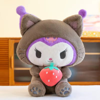 Плюшева М'яка Аніме Іграшка Куромі Полуничка Hello Kitty 40 см