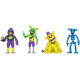 Коллекционный Набор Фигурок Статуэток Фнаф Фредди 4 Персонажа Five Nights at Freddy’s Blacklight – Фредди Скелетон Чика и Фоксі в Подарочной Упаковке