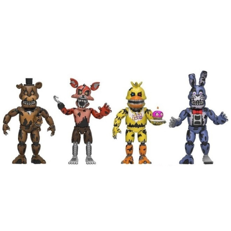 Набор Фигурок Статуеток Five Nights at Freddy’s FNAF Фредди Фокси Чика Бонни Коллекционные Игрушки Аниматроники в Подарочной Упаковке