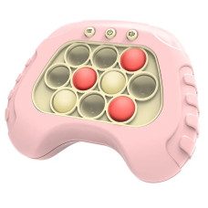 Электронный Поп Ит Антистресс Портативный Детская Развивающая Игрушка Беспроводная 4 Режима и Подсветка Pop It Pro Розовый