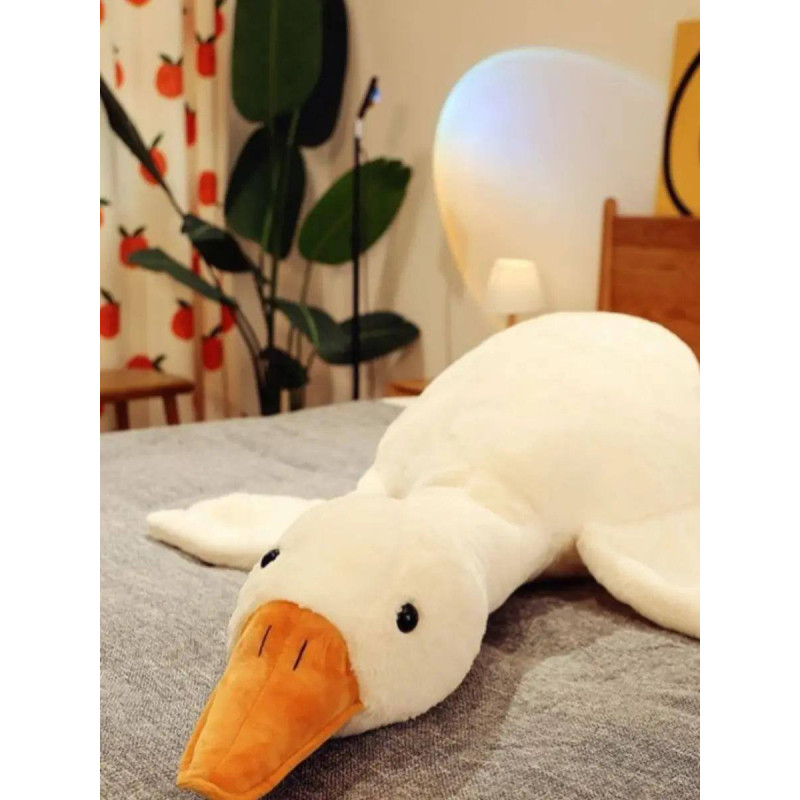 Большая Мягкая Плюшевая Игрушка Антистресс Гусь Обнимусь Игрушка-Подушка 190 см