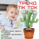 Танцующий Кактус Поющий Песни с Подсветкой TikTok Игрушка Повторюшка Музыкальная