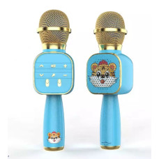 Караоке Микрофон Портативный GDS006 Bluetooth Колонка Караоке с Динамиками Зеленый