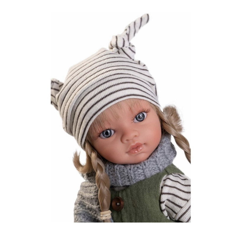 Испанская Кукла Antonio Juan Коллекционная Виниловая Девочка Блондинка со Светлыми Волосами Эмили 33 см