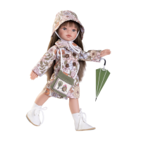 Коллекционная Виниловая Испанская Кукла Antonio Juan Оригинальная Девочка Брюнетка Эмили 33 см Антонио Хуан