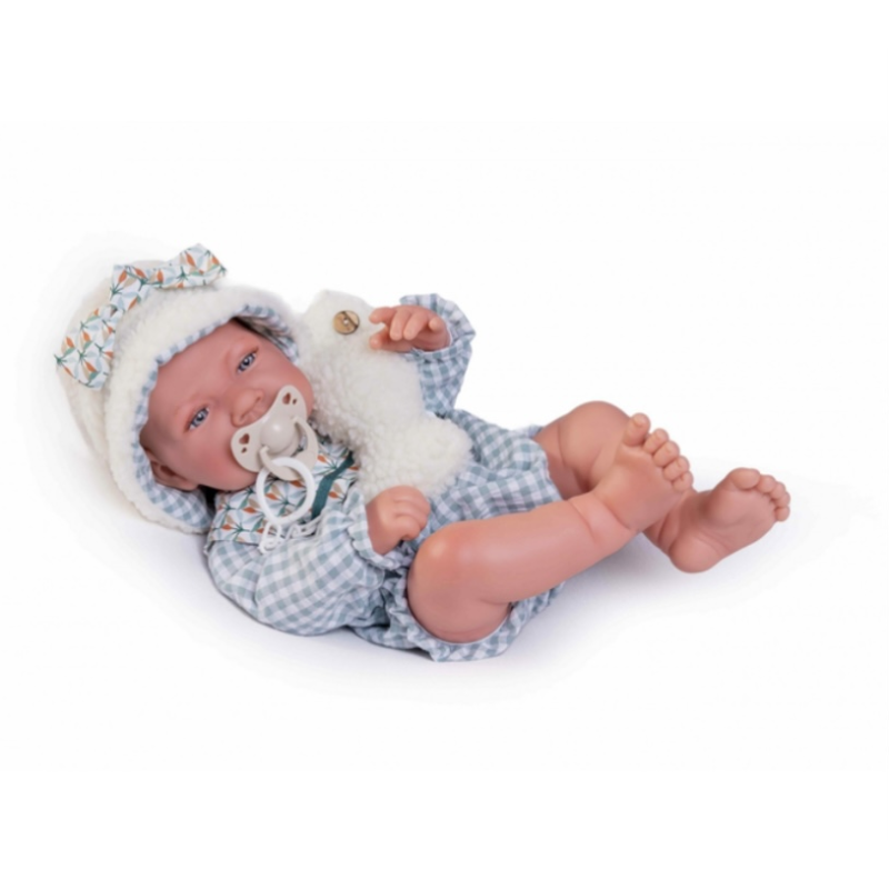 Испанская Кукла Реборн Antonio Juan Новорожденный Виниловый Пупс Мальчик Младенец с Игрушкой Антонио Хуан 42 см