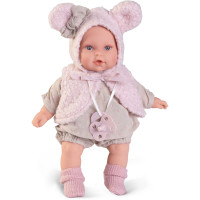 Виниловая Кукла Испанская Antonio Juan с Функционалом Плачущий Пупс Младенец Девочка Kika 27 см