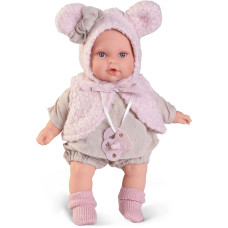 Виниловая Кукла Испанская Antonio Juan с Функционалом Плачущий Пупс Младенец Девочка Kika 27 см