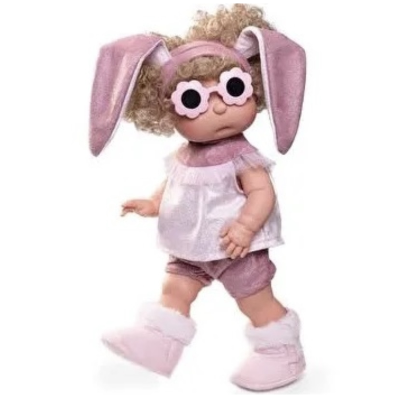 Коллекционная Испанская Кукла с Волосами Iris Antonio Juan Виниловая Девочка Блондинка в Очках Ирис 38 см