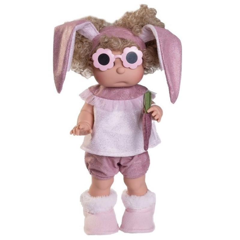 Коллекционная Испанская Кукла с Волосами Iris Antonio Juan Виниловая Девочка Блондинка в Очках Ирис 38 см