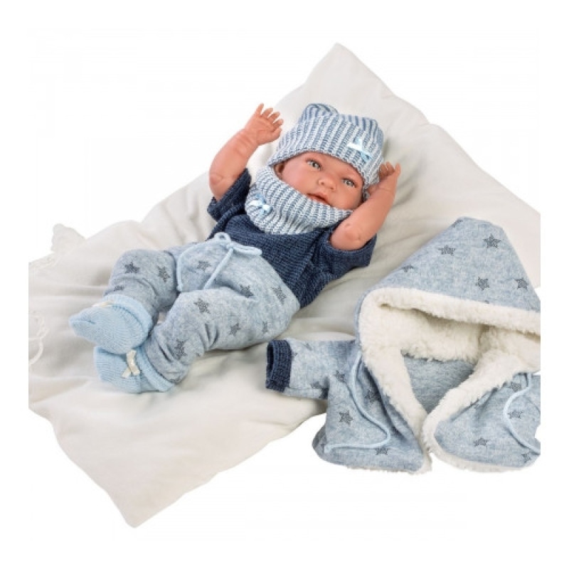 Силиконовый Новорожденный Пупс Реборн Ллоренс Испанская Виниловая Кукла Мальчик Нико 42 см Llorens