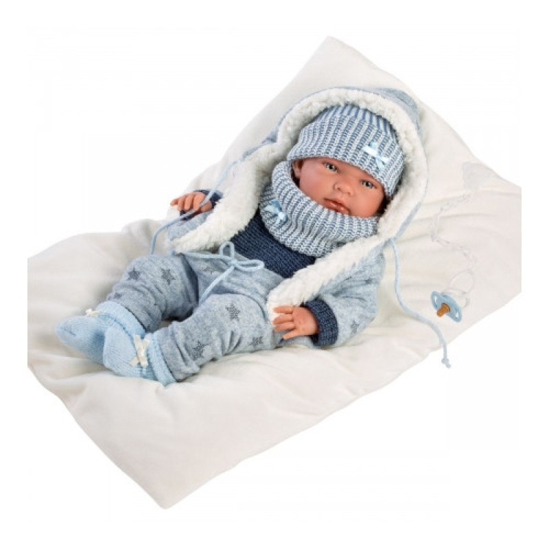 Силиконовый Новорожденный Пупс Реборн Ллоренс Испанская Виниловая Кукла Мальчик Нико 42 см Llorens