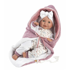 Испанская Виниловая Интерактивная Кукла Звуковая Llorens Закрывает Глаза Зовет Маму и Папу 42 см