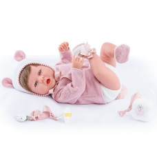 Испанская Винил Cиликоновая Кукла Реборн Новорождённый Младенец 3D Роспись Marina & Pau Девочка Martina Teddy Reborn с Волосами 45 см