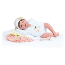 Испанская Кукла Реборн 3D Роспись Марина Пау Винил Силиконовый Новорождённый Пупс 45 см Девочка Брюнетка Martina Love Reborn