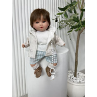 Інтерактивна Звукова Лялька Хлопчик Марина Пау Іспанська Вінілова Лялька Bunny Petite Tiffani Marina & Pau у Коробці 40 см